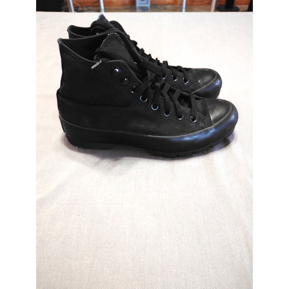 Converse Chuck Taylor All Star High Top Shoe Unisex 10 Triple Black Athletic - Picture 4 of 10